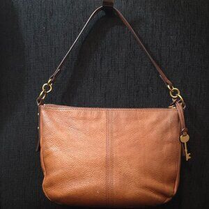 Fossil Jolie Brown Leather Shoulder Bag